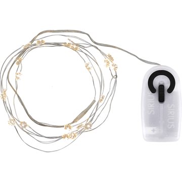 Sirius Silke mini flower – en lille batterilyskæde med 20 LED på 1,9 meterSIR30736